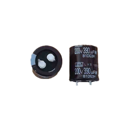 Picture of elxs201vsn391mp255-390uf-200v-22x25mm-105-capacitor