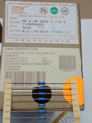 Picture of RN 0.6W 0R68 GT/BX RESISTOR