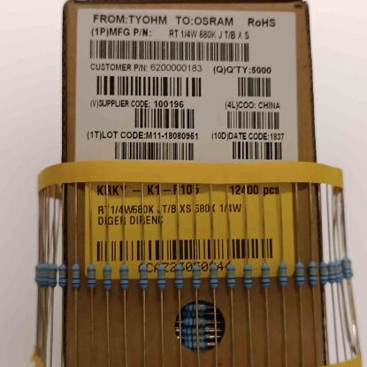 Picture of RT1/4W680K JT/B XS 680K 1/4W RESISTOR