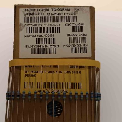 Picture of RT1/4W470K FT/BXS 470K 1/4W RESISTOR