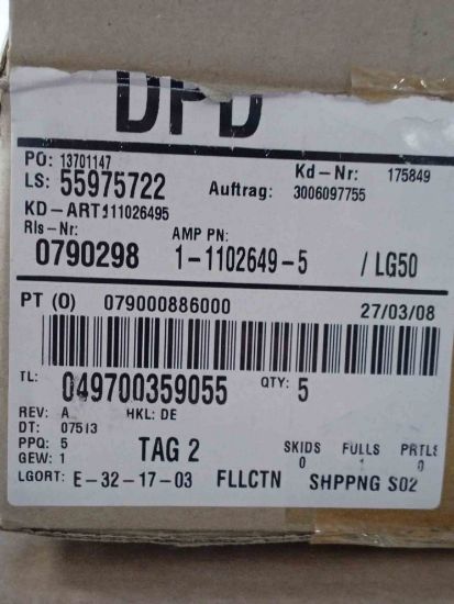 Picture of 1-1102649-5  SOCKET