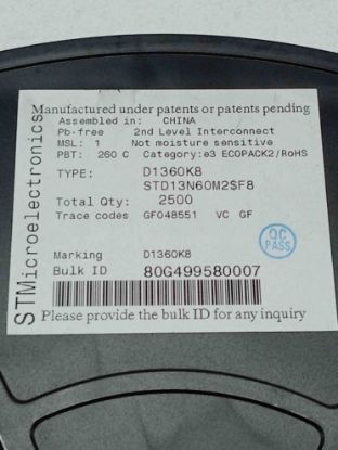 Picture of STD13N60M2 11A 600V TRANSISTOR