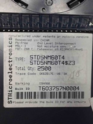 Picture of STD5NM60T4 5A 600V TRANSISTOR