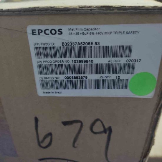 Picture of B32337A5206E53 35+35+5 uF 440VAC CAPACITOR