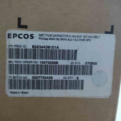 Picture of B32344D6101A 3X24.5MF 600V CAPACITOR