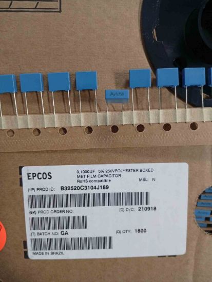 Picture of B32520C3104J189  0.1UF 250V 7.5mm CAPACITOR