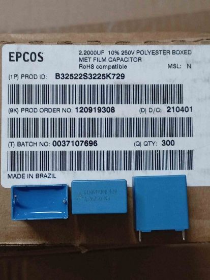 Picture of B32522S3225K729 2.2UF 250V CAPACITOR