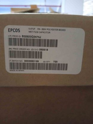 Picture of B32523Q3474J 0.47UF 250V 15mm CAPACITOR