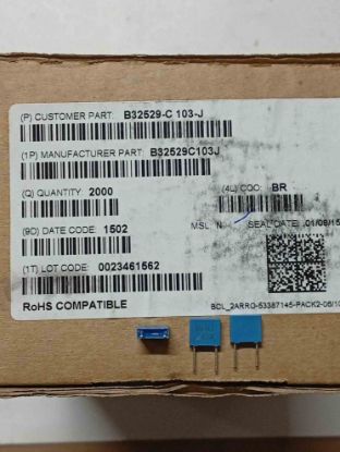 Picture of B32529C103J  0.01UF 63V 5mm CAPACITOR