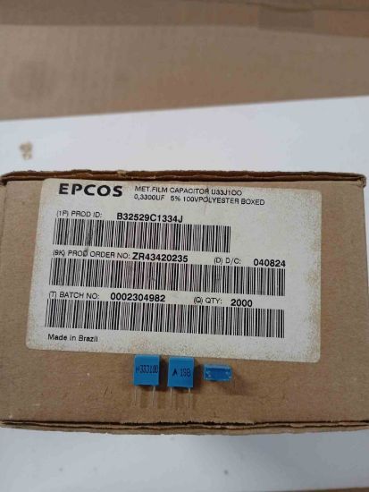 Picture of B32529C1334J 0.33UF 100V CAPACITOR