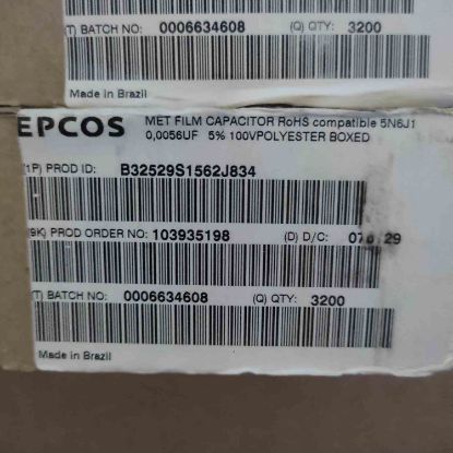 Picture of B32529S1562J834 5600PF 63V rm5 CAPACITOR