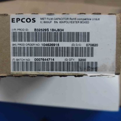 Picture of B32529S184J834  0.18UF 63V 5mm CAPACITOR