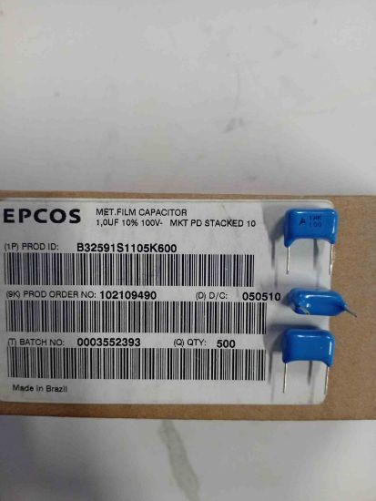 Picture of B32591S1105K600 1UF 400V CAPACITOR