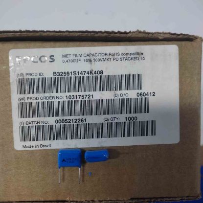 Picture of B32591S1474K408  0.47UF 100V  CAPACITOR