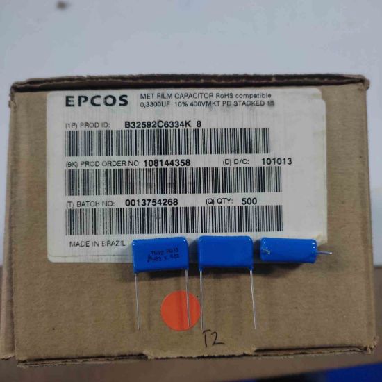 Picture of B32592C6334K8 0,33UF 400V 15mm CAPACITOR MKT