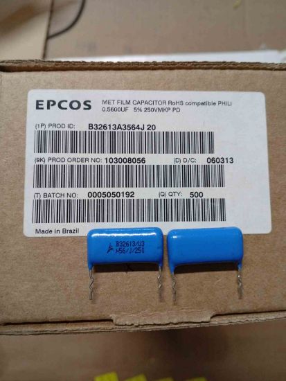 Picture of B32613A3564J20  0.56UF 250V MKP CAPACITOR