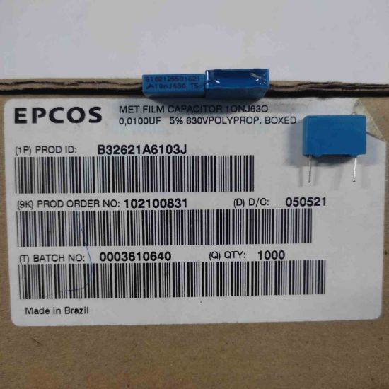 Picture of B32621A6103J  0.1UF 630v 10mm CAPACITOR