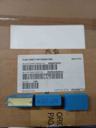 Picture of B32653A6364J 0.36UF 630v CAPACITOR %5