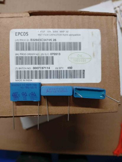 Picture of B32923C3474K26 0.47UF 305VAC CAPACITOR