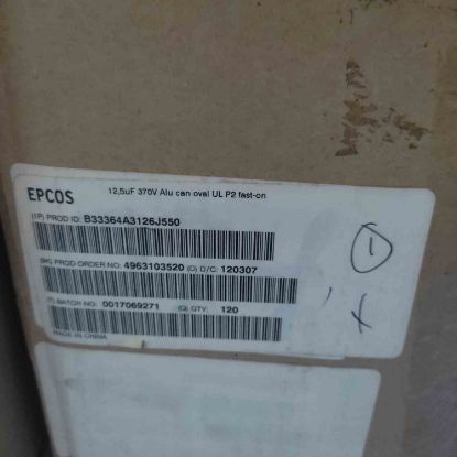 Picture of B33364A3126J550 12MF 370VAC CAPACITOR