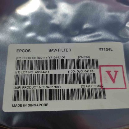 Picture of B39114Y7104L100 SAW FILTER CAPACITOR