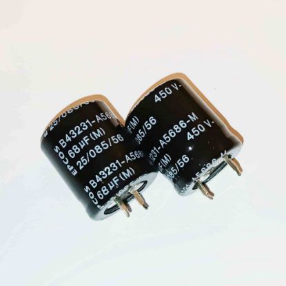 Picture of B43231A5686M 68UF 450V 22x27mm SNAP CAPACITOR