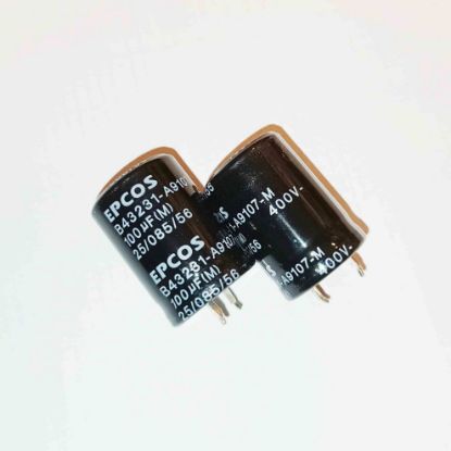 Picture of B43231A9107M 100UF 400V 22x30mm SNAP CAPACITOR