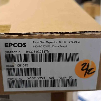 Picture of B43231G2687M 680UF 250V CAPACITOR