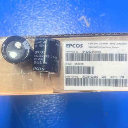 Picture of B43252B5107M 100UF 450V CAPACITOR