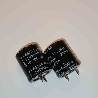 Picture of B43254A2227M 220UF 200V 22x25 mm 105 CAPACITOR