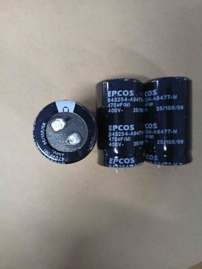 Picture of B43254A9477M 470UF 400V 30x52mm SNAP CAPACITOR