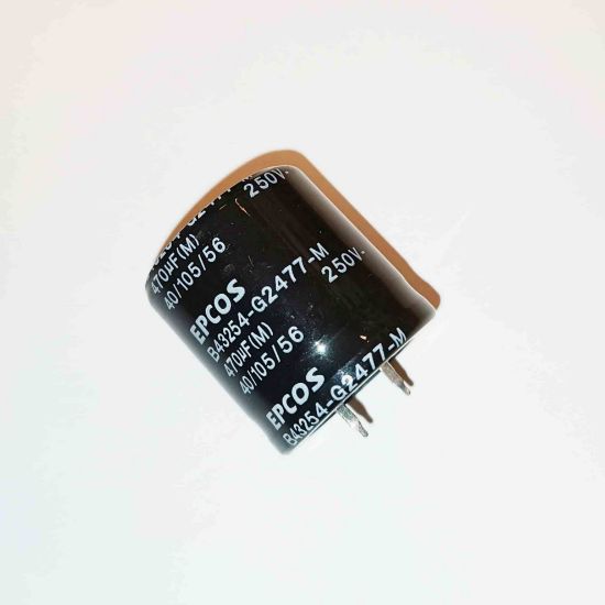 Picture of B43254G2477M 470UF 250V 30x32mm SNAP CAPACITOR