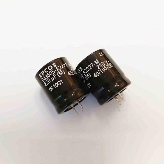Picture of B43505A2227M 220UF 250V 25x30mm 105 CAPACITOR