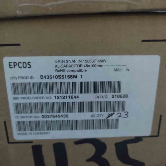 Picture of B43510S5158M1 1500UF 400V 4PIN CAPACITOR