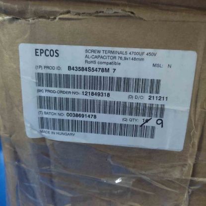 Picture of B43584S5478M 4700MF 400V CAPACITOR