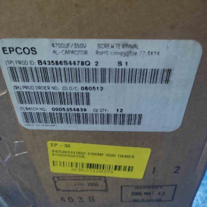 Picture of B43586S4478Q2 4700UF 350V CAPACITOR