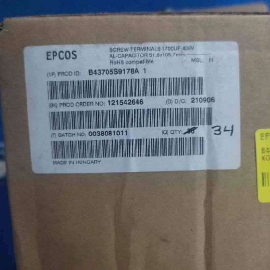 Picture of B43705S9178A1 1700UF 450V CAPACITOR