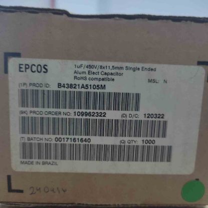 Picture of B43821A5105M 1MF 450V CAPACITOR