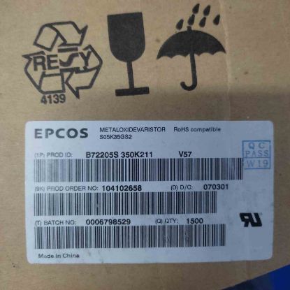 Picture of B72205S350K211 35VAC 5mm VDR