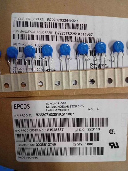 Picture of B72207S2251K511V87 VARISTOR 