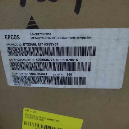 Picture of B72240L271K253 VARISTOR 