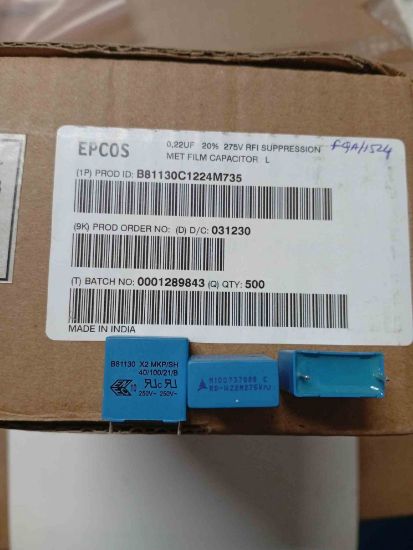 Picture of B81130C1224M735 0.22UF 275VAC 15mm CAPACITOR