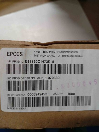 Picture of B81130C1473K  0.047UF 275VAC CAPACITOR