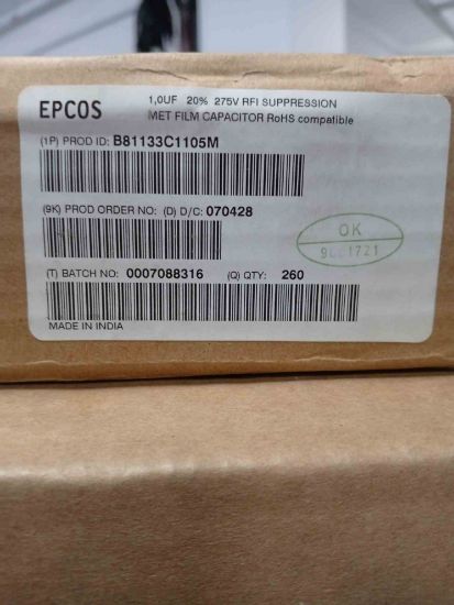 Picture of B81133C1105M1 1uF 275Vac  CAPACITOR