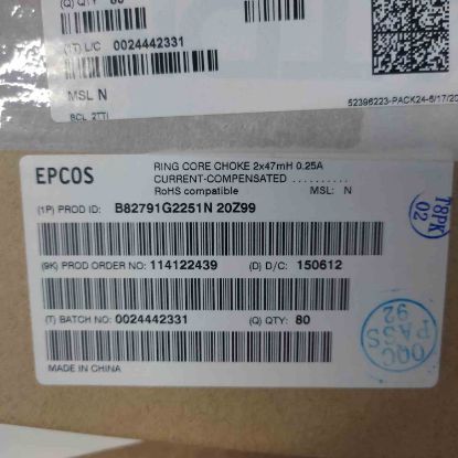 Picture of B82791G2251N20Z99 2x47mH 0.25A