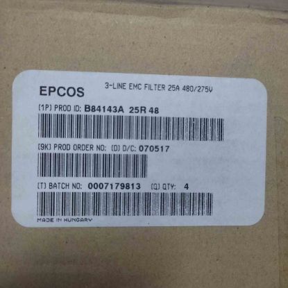 Picture of B84143A25R48 25A 480V Power Line Filter