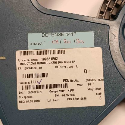 Picture of DR74-221-R 220UH 0.56A INDUCTOR