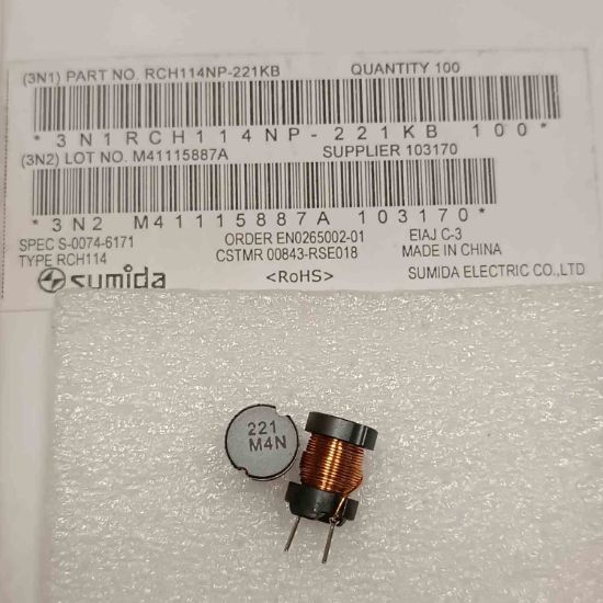 Picture of RCH114NP-221KB 220UH 1.2A INDUCTOR