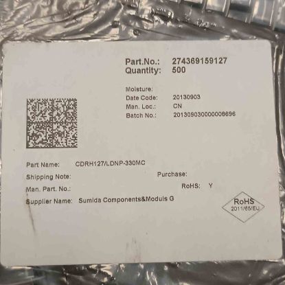 Picture of CDRH127/LDNP-330MC 33UH 3.9A 12.3x12.3x8 INDUCTOR