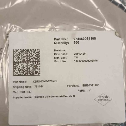 Picture of CDR105NP-820MC 82uH 0,88A 10x9,2x5,5 INDUCTOR